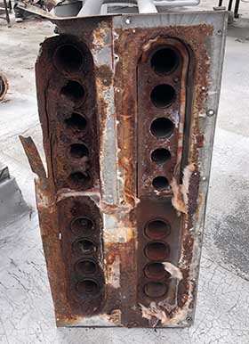 Rusted heat exchanger